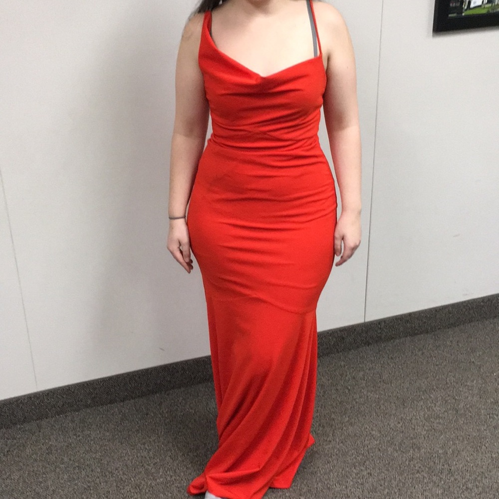 Orange Long Dress